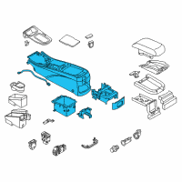 OEM 2000 Infiniti I30 Body-Console Diagram - 96911-2Y900