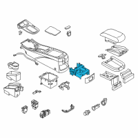 OEM 2000 Infiniti I30 Cup Holder Assembly Diagram - 96965-3Y100