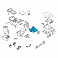 OEM 2003 Nissan Maxima Cup Holder Assembly Diagram - 96965-3Y100