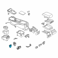 OEM 1997 Infiniti QX4 Heat Seat Switch Assembly Diagram - 25500-50Y00