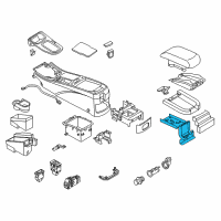 OEM 2002 Infiniti I35 Hinge Assy-Console Diagram - 96923-2Y900