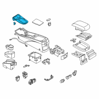 OEM 2003 Infiniti I35 FINISHER-Console Indicator Diagram - 96941-6Y600