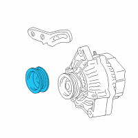 OEM 2005 Scion xA Pulley, Alternator Diagram - 27411-11060