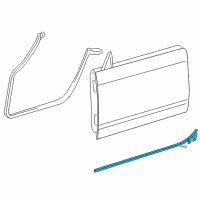 OEM 2005 Ford Thunderbird Lower Weatherstrip Diagram - 1W6Z-7620758-AB