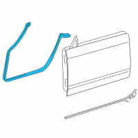 OEM 2002 Ford Thunderbird Weatherstrip Diagram - 1W6Z-7620709-CB