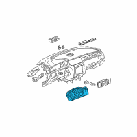 OEM Buick LaCrosse Instrument Cluster Diagram - 25807575