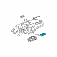 OEM 2009 Buick LaCrosse Dash Control Unit Diagram - 15887057