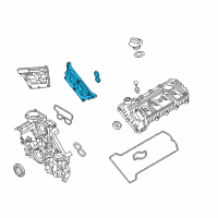 OEM 2015 Kia K900 Cover Assembly-Timing Chain, Upper Diagram - 213603F401