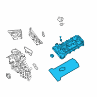 OEM Hyundai Genesis Cover Assembly-Rocker, RH Diagram - 22420-3F500