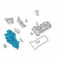 OEM 2015 Kia K900 Cover-Timing Chain Lower Diagram - 213513F400