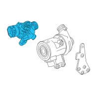 OEM 2013 BMW ActiveHybrid 7 Engine Coolant Thermostat Kit Diagram - 11-53-8-671-514