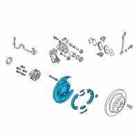 OEM 2016 Kia K900 Brake Assembly-Parking R Diagram - 582503N600