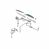 OEM 2004 Nissan Maxima Windshield Wiper Blade Assembly Diagram - 28890-3Z600