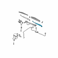 OEM Nissan Maxima Windshield Wiper Arm Assembly Diagram - 28881-7Y000