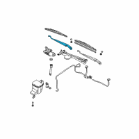 OEM Nissan Maxima Windshield Wiper Arm Assembly Diagram - 28886-7Y000