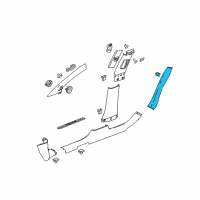 OEM 2012 Buick LaCrosse Lock Pillar Trim Diagram - 9039662