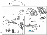 OEM 2022 Toyota Venza Hole Cover Diagram - 87939-48B30