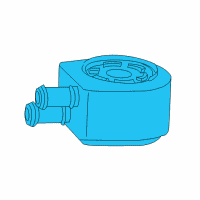 OEM Ford F-250 Oil Cooler Assembly Diagram - 2L3Z-6A642-AB