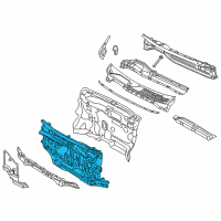 OEM 2016 Chevrolet City Express Dash Panel Diagram - 19316727