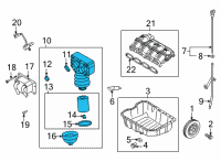 OEM 2021 Hyundai Santa Fe Filter Assembly-Oil Diagram - 26310-2S001