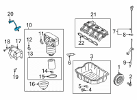 OEM 2022 Hyundai Santa Fe Oil Pressure Control Valve Diagram - 21370-2S100