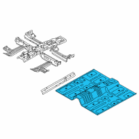 OEM 2017 Hyundai Sonata Panel Assembly-Center Floor Diagram - 65110-C2000