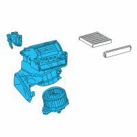 OEM Lexus CT200h Blower Assembly Diagram - 87130-76080