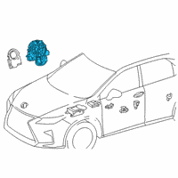 OEM Lexus RX450h Spiral Cable Sub-Assembly Diagram - 84308-06010