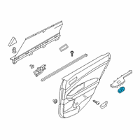 OEM 2020 Kia Optima Power Window Unit Assembly Diagram - 93581D4160