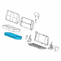 OEM 2007 Chevrolet Silverado 2500 HD Pad Asm-Rear Seat Cushion Diagram - 22771034