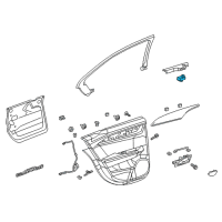 OEM Cadillac SRX Window Switch Diagram - 22747719
