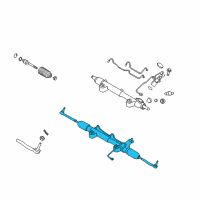 OEM 2013 Infiniti G37 Power Steering Gear & Linkage Assembly Diagram - 49001-1ND1E