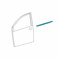OEM 2015 Toyota Sienna Belt Molding Diagram - 68160-08020