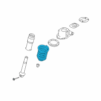 OEM 2006 Mercury Montego Coil Spring Diagram - 5G1Z-5560-BA