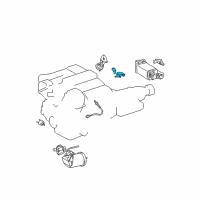 OEM 1998 Lexus GS400 Valve Assy, Vacuum Switching Diagram - 25860-50120