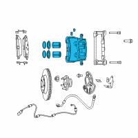 OEM 2017 Dodge Charger CALIPER-Disc Brake Diagram - 68245095AA