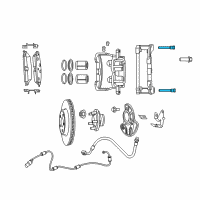 OEM 2020 Dodge Charger Pin-Disc Brake Diagram - 68166698AB