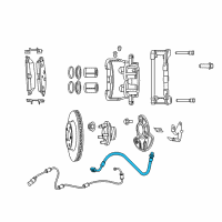 OEM 2014 Dodge Charger Line-Brake Diagram - 68248467AA