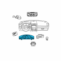 OEM 2008 Dodge Magnum Cluster-Instrument Panel Diagram - 5030989AF