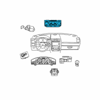 OEM 2010 Chrysler 300 Air Conditioning And Heater Control Diagram - 55111872AD