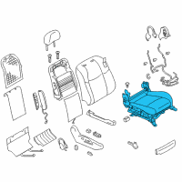 OEM 2014 Infiniti Q70 Cushion & Adjuster Assy-Front, RH Diagram - 873A2-1MS2A