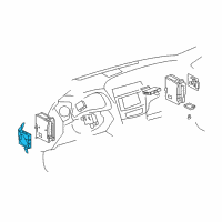 OEM 2014 Lexus IS F Headlamp Swivel Computer Assembly Diagram - 89940-53011