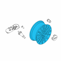 OEM 2017 Ford Focus Wheel, Alloy Diagram - CM5Z-1007-A