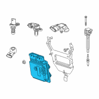 OEM Dodge Electrical Engine Controller Module Diagram - 5150663AD