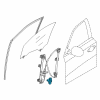 OEM 2013 Nissan Pathfinder Motor Assembly - Regulator, RH Diagram - 80730-9PG0B