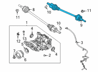 OEM 2021 Ford Edge Axle Assembly Diagram - K2GZ-4K139-A