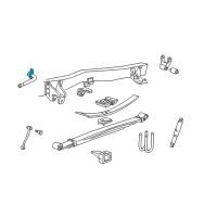 OEM 2003 Ford F-350 Super Duty Stabilizer Bar Bracket Diagram - F81Z-5486-AB