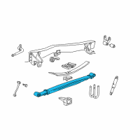 OEM 2001 Ford F-350 Super Duty Leaf Spring Diagram - 3C3Z-5560-CA