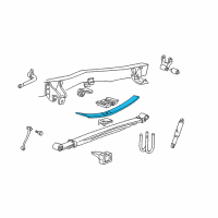 OEM 2000 Ford F-350 Super Duty Auxiliary Spring Diagram - F81Z-5588-DA