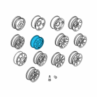 OEM 2013 Ford F-350 Super Duty Wheel, Alloy Diagram - 6C3Z-1007-C